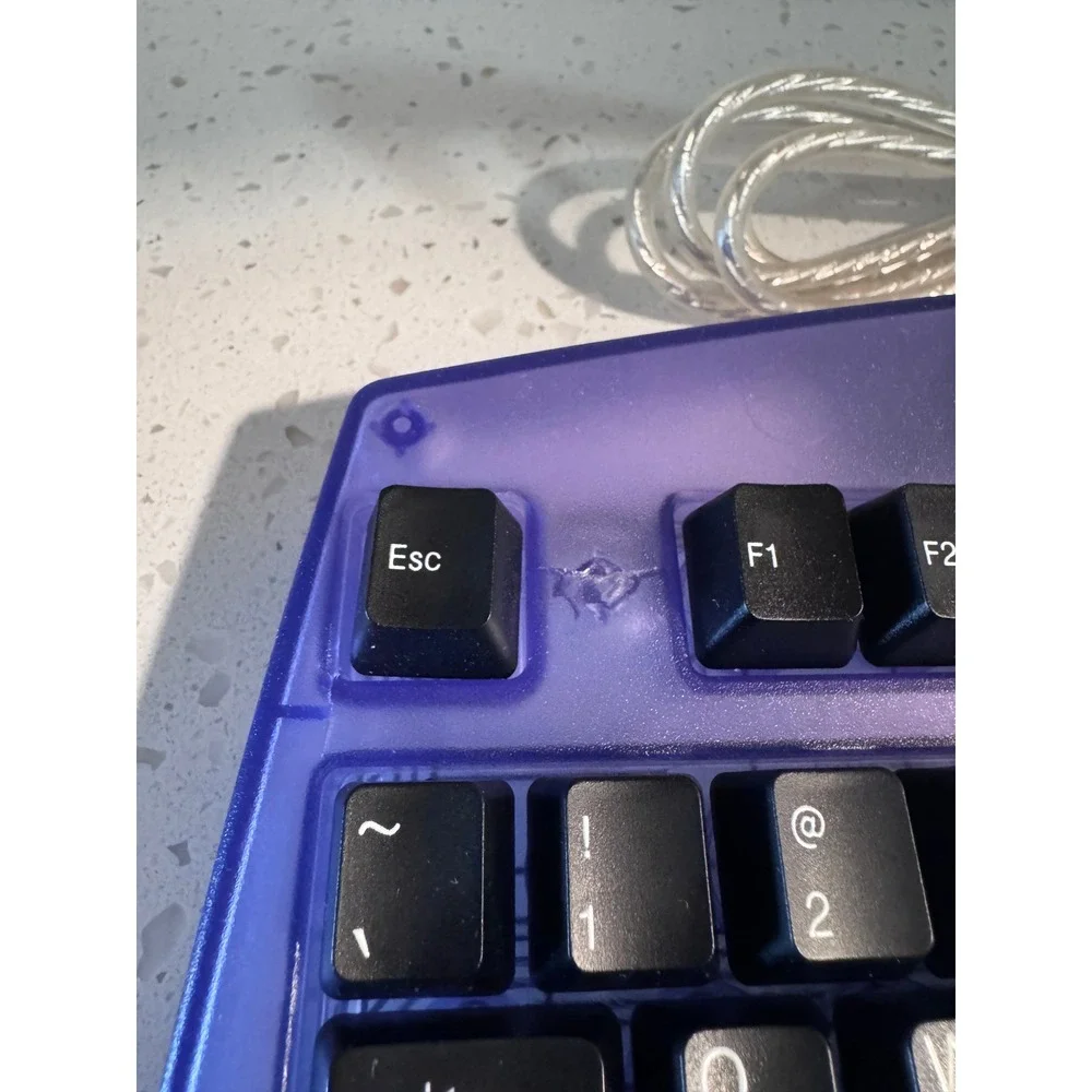 Eagle‎ Touch Rainbow Multimedia Keyboard Purple Translucent Y2K MCK-800 Vintage